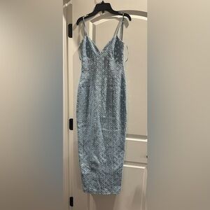 Runaway Montana Midi Dress - Light Blue